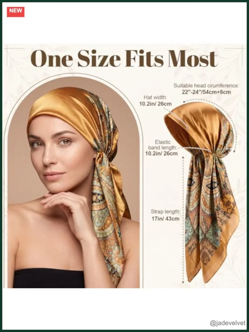 4 Pretied Head Scarves for Women, Satin Chemo Headwear Turbans, Cancer Hair Loss